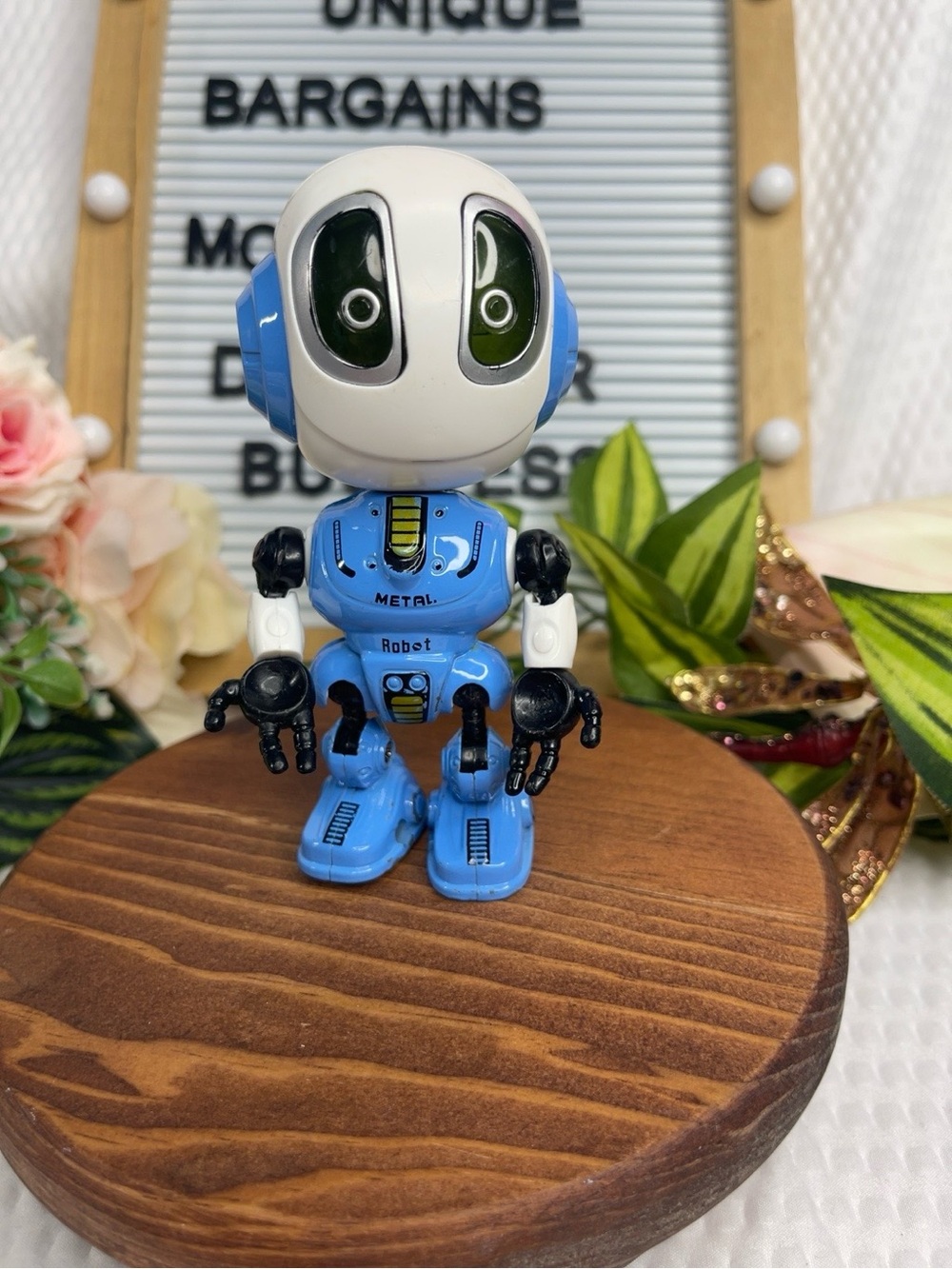 DITTO The Babble Bot Talking Robot Figure Blue Interactive Toy Tested Works